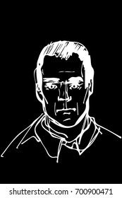  sketch for a portrait of an adult male