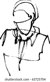 sketch for a portrait guy
