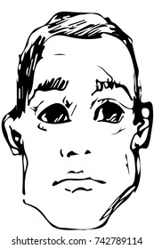  sketch for a portrait of a young man