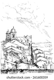 A sketch of Portugal landscape