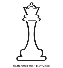 Sketch of a queen chess piece
