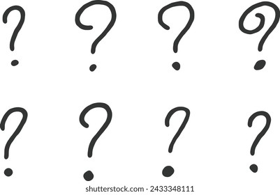 Sketch Question Marks Vector Collection