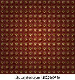Sketch in red, brown and yellow colors. Seamless vector beautiful bright flowers for, postcard, flyer or wedding invitation, wallpaper, wrapping paper, background.