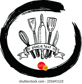 Sketch of Restaurant menu 