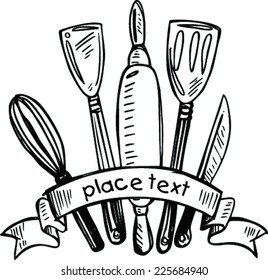 Sketch of Restaurant menu design