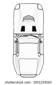 sketch retro car vector
