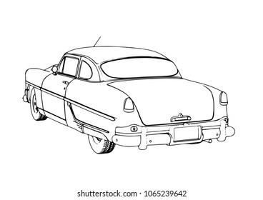 1940s Style Pickup Truck Stock Vector (Royalty Free) 55991782 ...