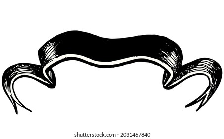 Esbozar pegatina de cintas. Fondo vectorial gráfico para escribir texto y decoración. Elemento para decorar tarjetas de felicitación e invitaciones para las vacaciones.