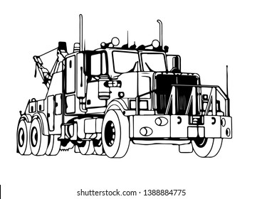 Auto Transport Carrier Vector Illustration Stock Vector (Royalty Free ...