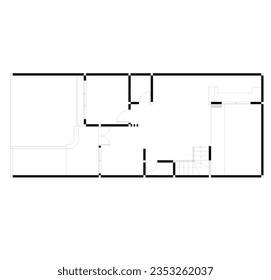 sketch of the room composition of the house