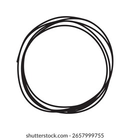 sketch of round highlight for copy space design element