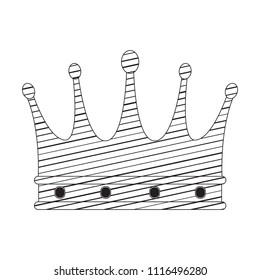 Sketch of a royal crown