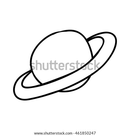 Sketch and science concept represented by jupiter icon. Isolated and flat illustration
