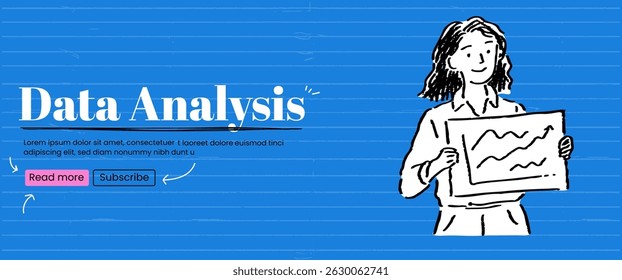 Sketch scribble banner ink quirky trendy handdrawn template illustration pencil. Cybersecurity and online data protection concept.
