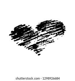 Sketch Scribble Heart. Hand drawn Pencil Scribble Hearts. Vector illustration.
