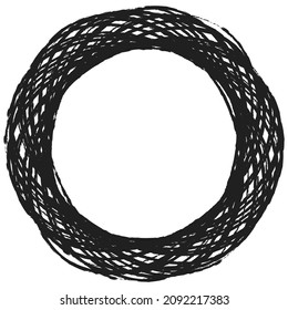 Sketch, scribble, sketchy grungy lines circles. Sketch hand drawn grunge pen, pencil drawing circles