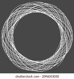 Sketch, scribble, sketchy grungy lines circles. Sketch hand drawn pen, pencil drawing circles