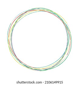 Sketch, scribble, sketchy grungy lines circles. Sketch hand drawn pen, pencil drawing circles
