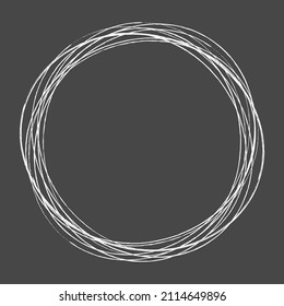 Sketch, scribble, sketchy grungy lines circles. Sketch hand drawn pen, pencil drawing circles