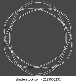 Sketch, scribble, sketchy grungy lines circles. Sketch hand drawn pen, pencil drawing circles