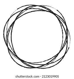 Sketch, scribble, sketchy grungy lines circles. Sketch hand drawn grunge pen, pencil drawing circles