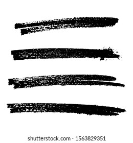 Sketch Scribble Smear. Black ink brush stroke and pencil drawing; great design for any purposes. Vector illustration.