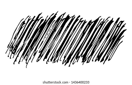 Sketch Scribble Smear. Hand drawn Pencil Scribble Stains. Distressed Grunge Paint Roller. Vector illustration.
