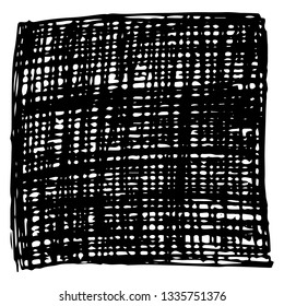 Sketch Scribble Smear Square. Hand drawn Pencil Scribble. Vector illustration.