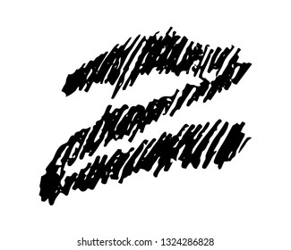 Sketch Scribble Smear Zigzag. Hand drawn Pencil Scribble. Vector illustration.