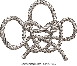 sketch of a sea knot