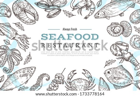 Similar – Image, Stock Photo fresh fish Fish Seafood