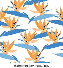 Sketch seamless pattern with flowers.