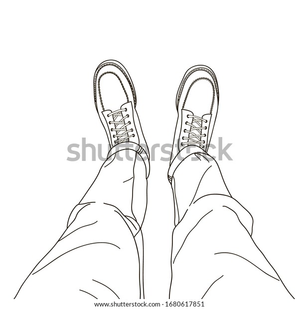 1,159 Legs With Men Shoes Sketches Images, Stock Photos & Vectors ...
