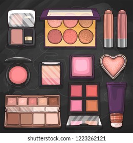 Sketch set of makeup products