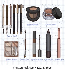 Sketch set of makeup products