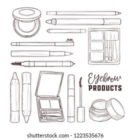Sketch set of makeup products