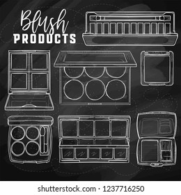 Sketch set of makeup products