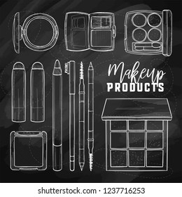 Sketch set of makeup products