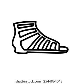 sketch of shoe for coloring 