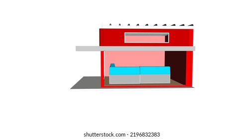 un boceto de una tienda para vender
