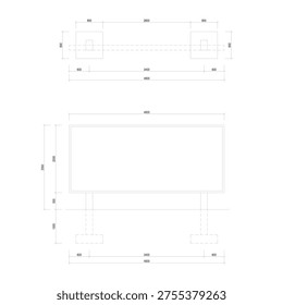 Sketch for a signboard in a park.