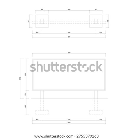 Sketch for a signboard in a park.