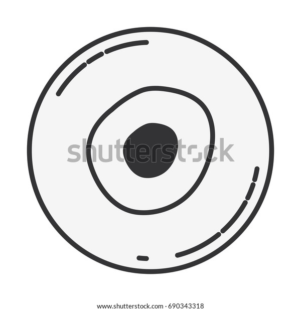 Sketch Silhouette Front View Ovum Vector Stock Vector (Royalty Free ...