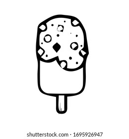 sketch, simple ice cream vector version 2