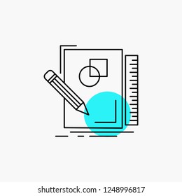 sketch, sketching, design, draw, geometry Line Icon