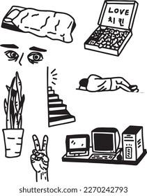 From Sketch to Skin: Original Handmade Tattoo Vector Artwork.Handcrafted Tattoo Vector Graphics
