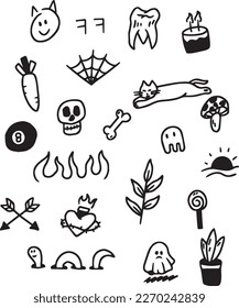 From Sketch to Skin: Original Handmade Tattoo Vector Artwork.Handcrafted Tattoo Vector Graphics
