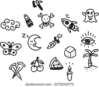 From Sketch to Skin: Original Handmade Tattoo Vector Artwork.Handcrafted Tattoo Vector Graphics
