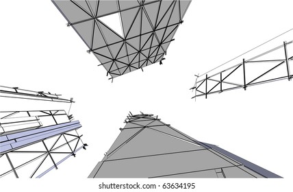 sketch of a skyscraper