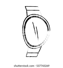 sketch smart watch wearable technology digital vector illustration eps 10